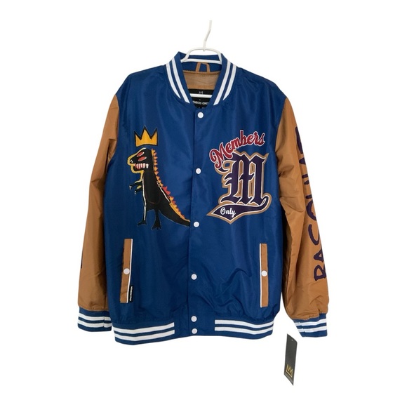Jean Michel Basquiat Members Only Mens Sz L Mona Lisa...